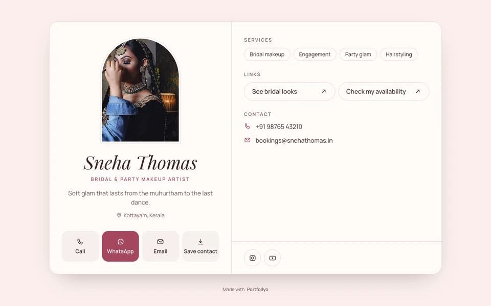 Blush Studio theme preview
